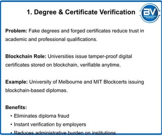 Enterprise Blockchain for Education & Digital Identity | PDF