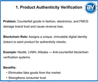 Enterprise Blockchain Use Cases — Retail & Consumer Goods | PDF