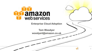 1© 2016 Amazon Web Services, Inc. or its affiliates. All rights reserved.
Enterprise Cloud Adoption
Tom Woodyer
woodyert@amazon.co.uk
 