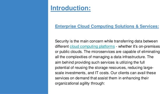 Enterprise Cloud Computing Solutions and Services | PPTX