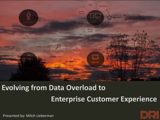 CUSTOMER




Evolving from Data Overload to
              Enterprise Customer Experience
Presented by: Mitch Lieberman
 