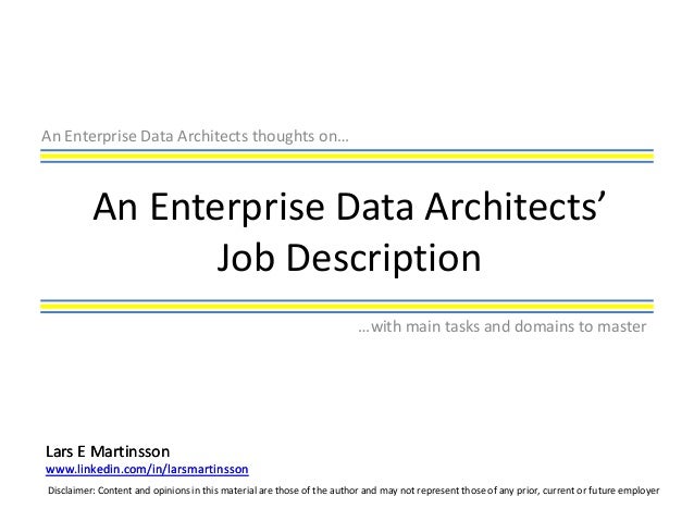 architect job description