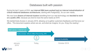 OVH Lab - Enterprise Cloud Databases | PPTX