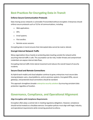 Enterprise Data Encryption: Key Strategies for Data at Rest and in ...