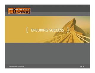 pg 26Proprietary and Confidential
[ ENSURING SUCCESS ]
 