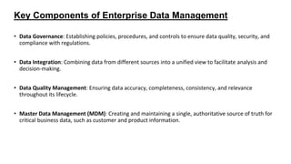 Enterprise Data Management: Ensuring Efficiency and Security | PPTX