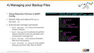 EnterpriseDB BackUp and Recovery Tool | PDF