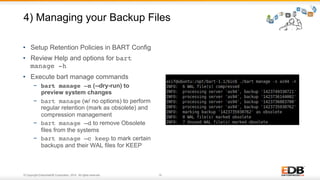 EnterpriseDB BackUp and Recovery Tool | PDF