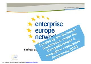 Enterprise Europe Network- General | PDF