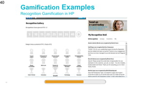 40
Gamification Examples
Recognition Gamification in HP
40
 