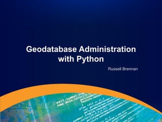 Enterprise geodatabase sql access and administration | PDF