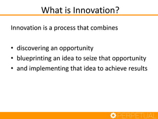 Applying Innovation in Software Development | PPTX