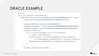 @bibryam - EEA London13
ORACLE EXAMPLE
 