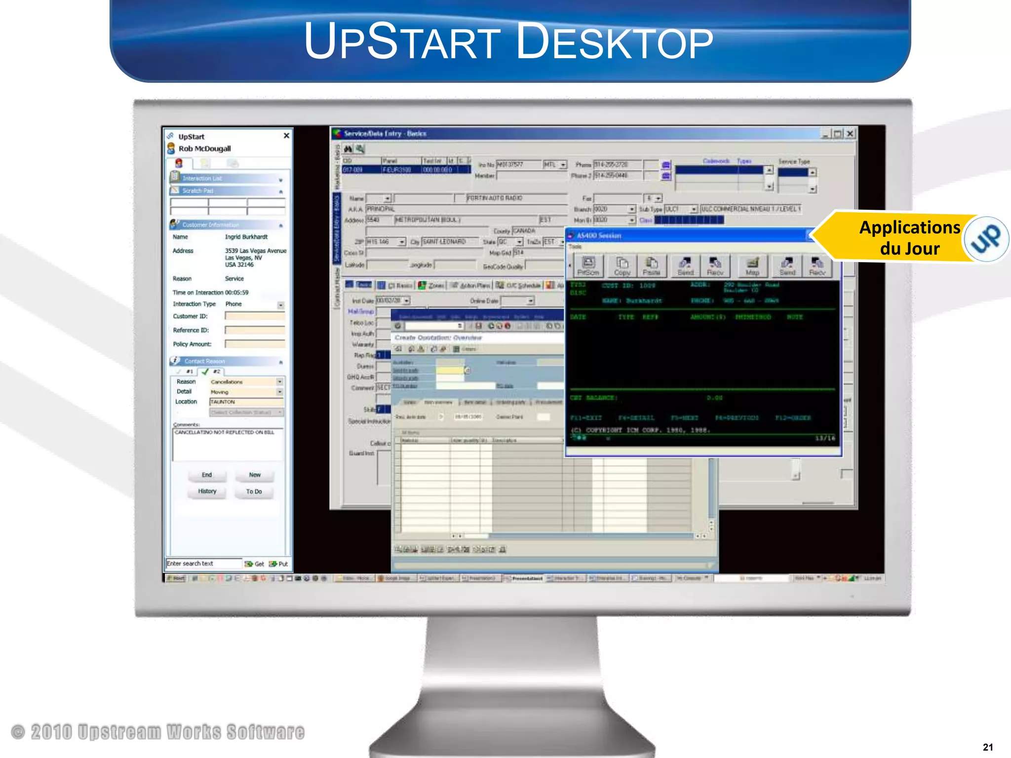 UpStart DesktopApplications  du Jour