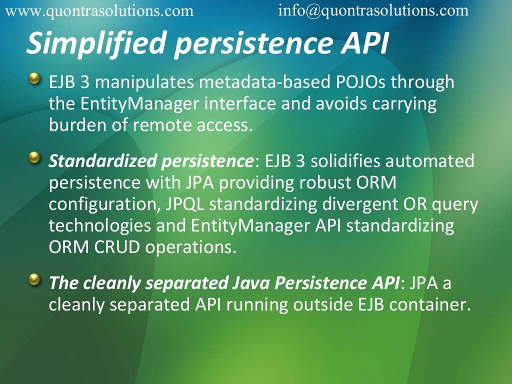 Enterprise java beans 3 online tutorials