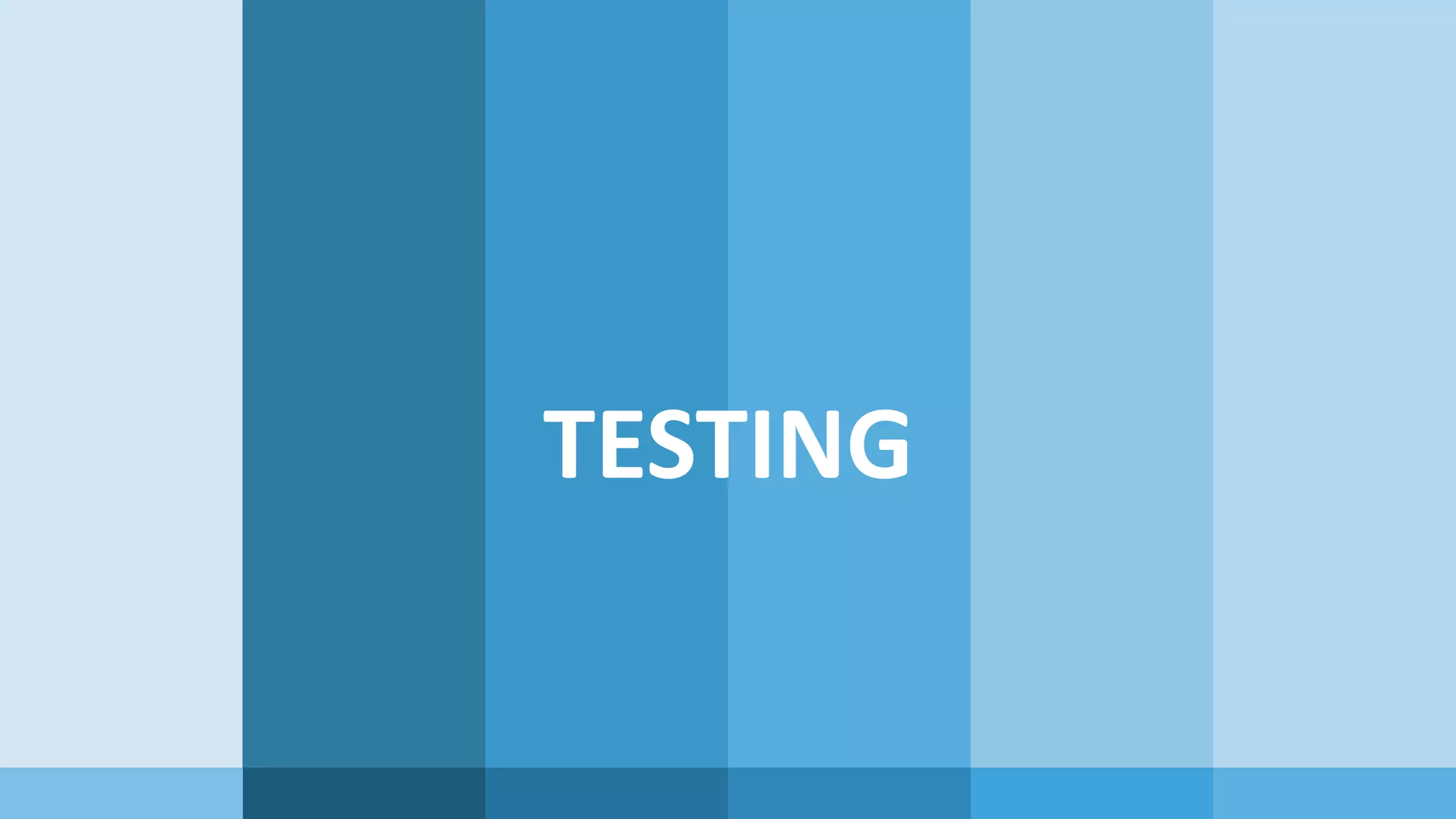 TESTING 