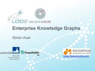 Enterprise Knowledge Graphs
Sören Auer
https://www.eccenca.com
 