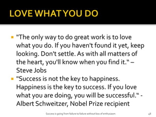 LOVE WHAT YOU DO<br />&quot;The only way to do great work is to love what you do. If you haven&apos;t found it yet, keep l...