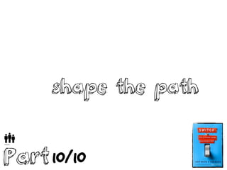 shape the path
Part10/10
 