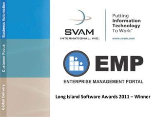 Long Island Software Awards 2011 – Winner
 