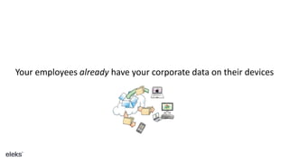 Your employees already have your corporate data on their devices
 