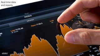 Real-time data
and reports
 