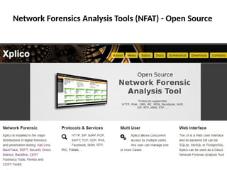 Network Forensics Analysis Tools (NFAT) - Open Source
 