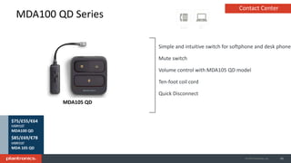 Mda100 Plantronics Enterprise portfolio | PPTX
