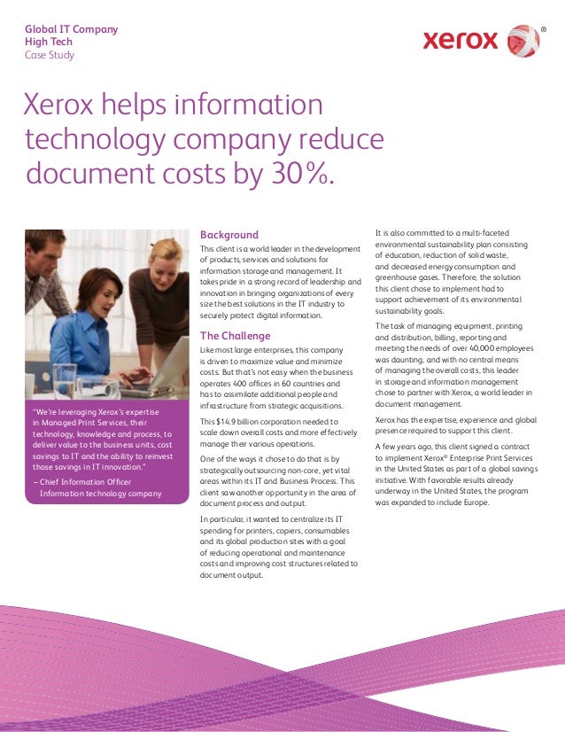 xerox cost