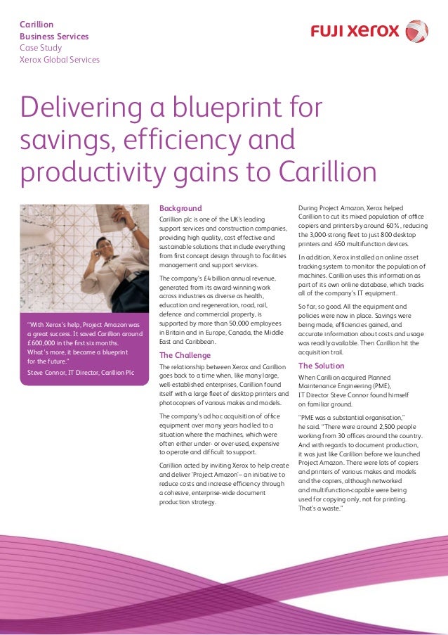 Carillion collapse case study image