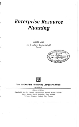 Enterprise resource planning by alexis leon (mohit)