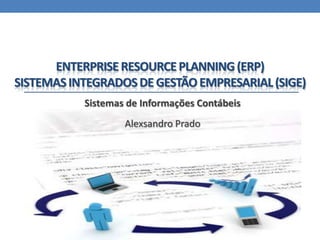 Enterprise Resource Planning (ERP)Sistemas integrados de gestão empresarial (SIGE) Sistemas de Informações Contábeis Alexsandro Prado 