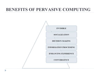 BENEFITS OF PERVASIVE COMPUTING
 