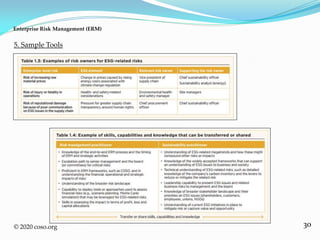 30
5. Sample Tools
Enterprise Risk Management (ERM)
© 2020 coso.org
 