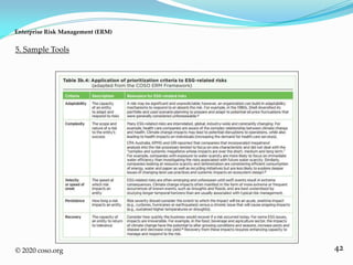 42
5. Sample Tools
Enterprise Risk Management (ERM)
© 2020 coso.org
 