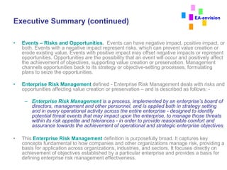 Enterprise Risk Management Framework | PDF