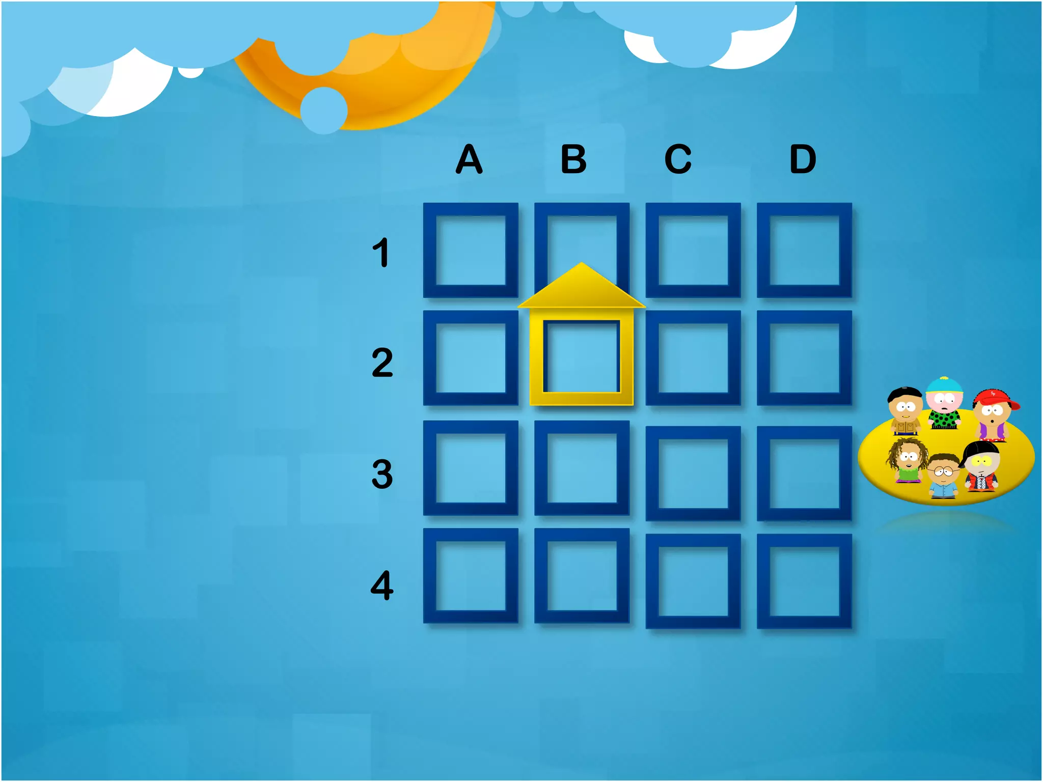 A   B   C   D

1

2

3

4
 