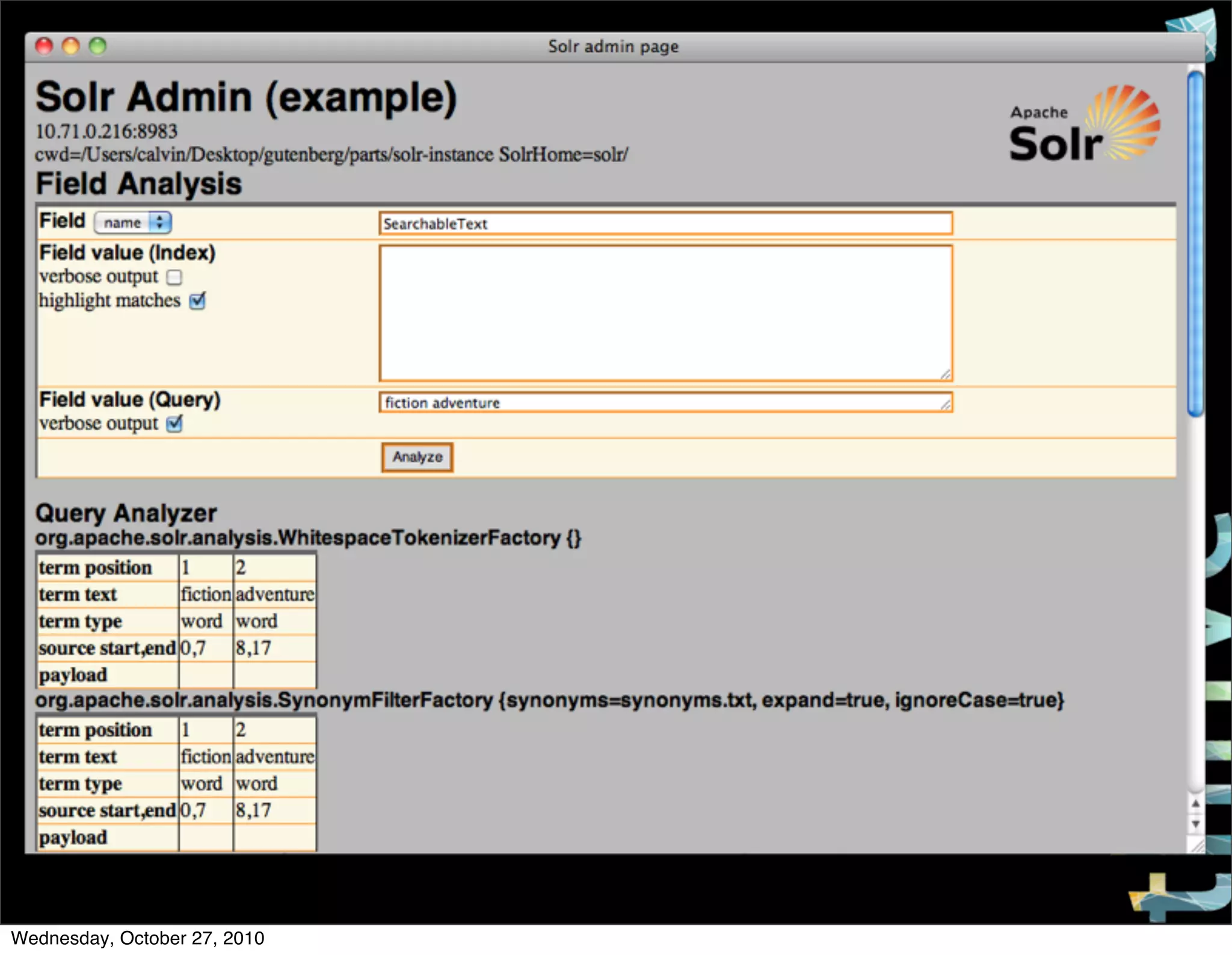 PLONE CONFERENCE 2010
Wednesday, October 27, 2010
 