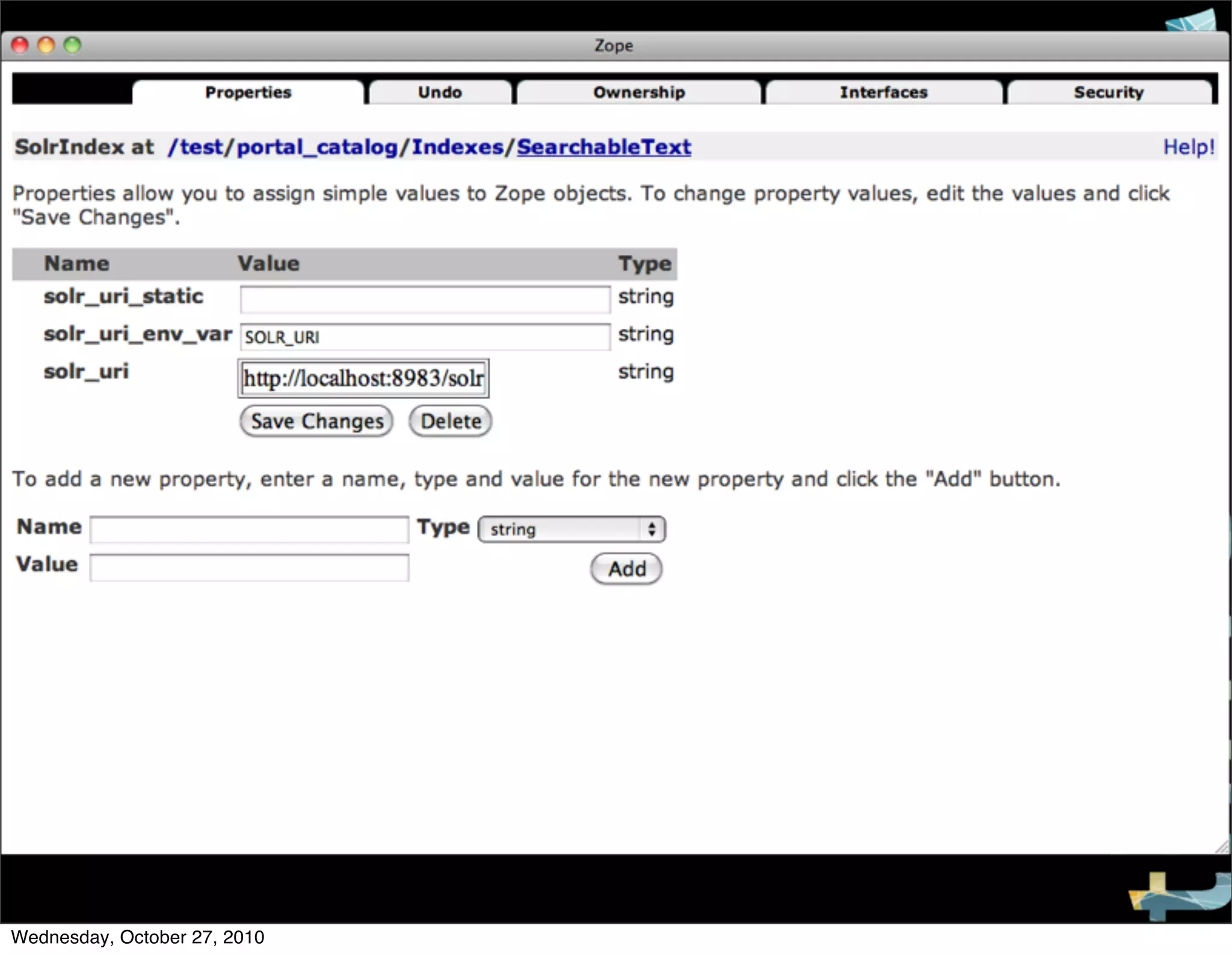 PLONE CONFERENCE 2010
Wednesday, October 27, 2010
 