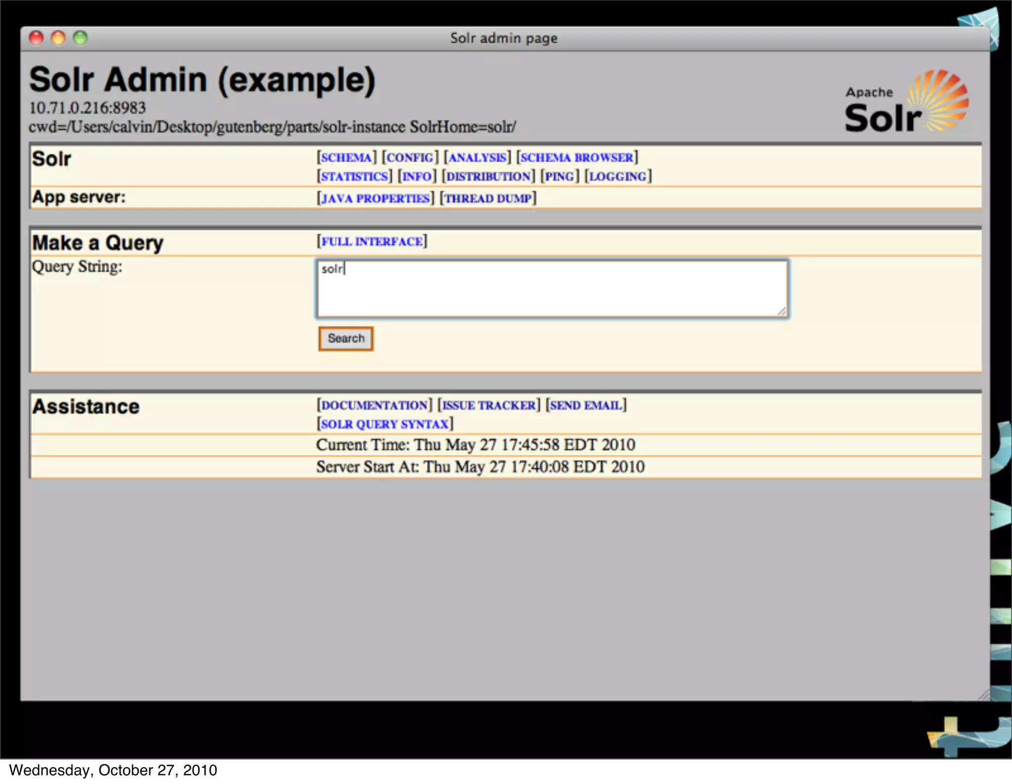 PLONE CONFERENCE 2010
Wednesday, October 27, 2010
 