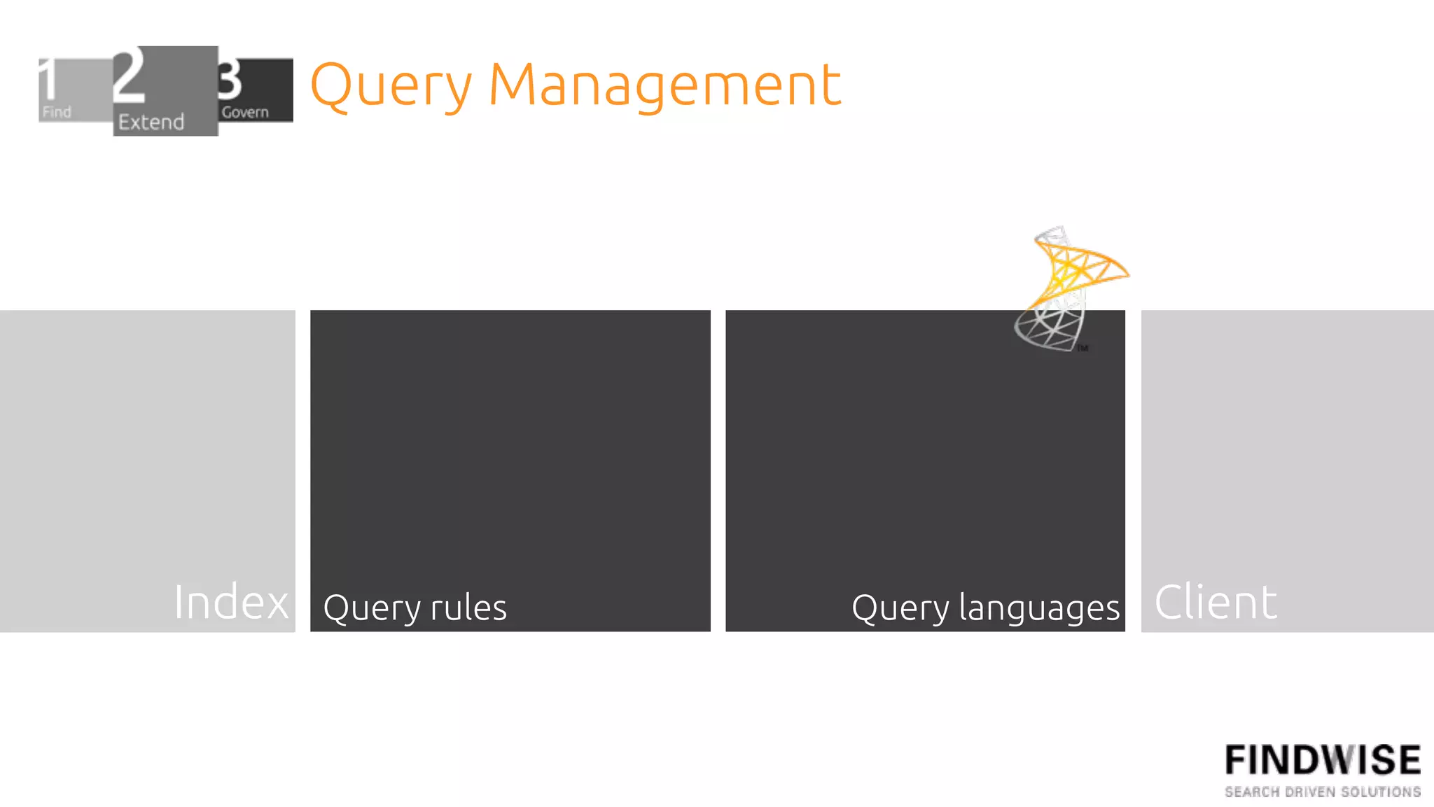 Query Management




Index   Query rules        Query languages   Client
 