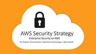 AWS Security Strategy
Enterprise Security on AWS
Teri Radichel, Cloud Architect | WatchGuard Technologies | @teriradichel
 