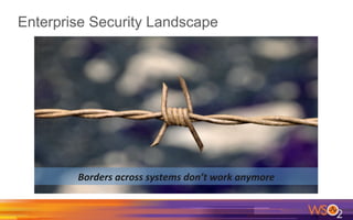 Enterprise Security Landscape
Borders	across	systems	don’t	work	anymore	
 