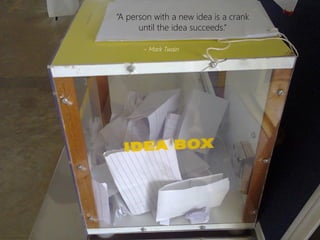 “A person with a new idea is a crank until the idea succeeds.” 
~ Mark Twain  