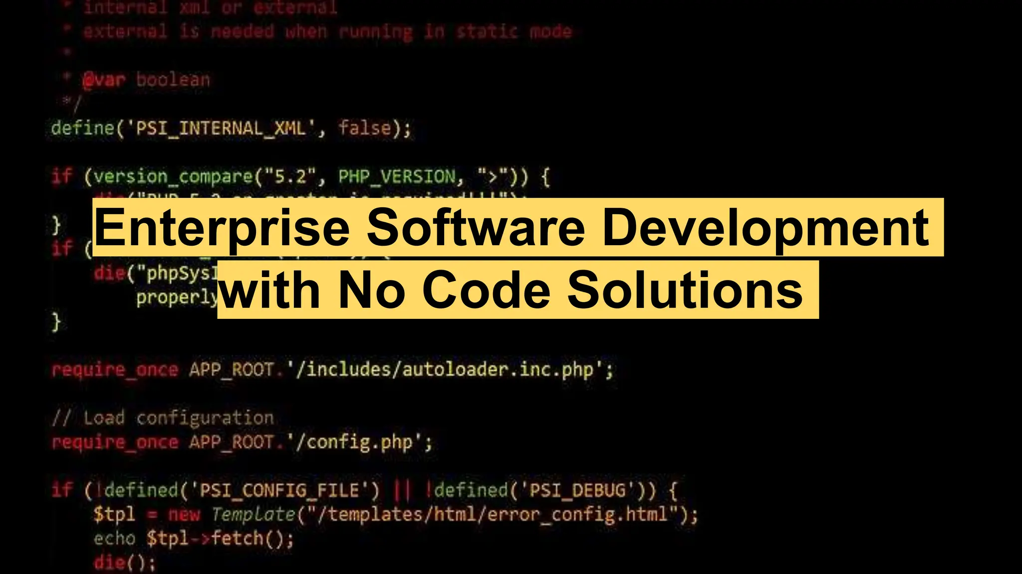 Enterprise Software Development
with No Code Solutions
 