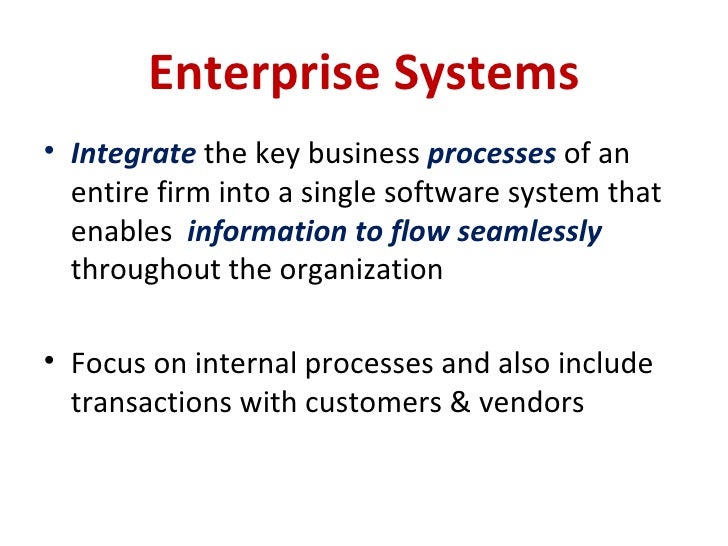 Enterprise Systems