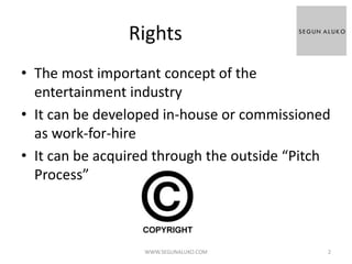 Entertainment Deals in Scripted Television | PPTX