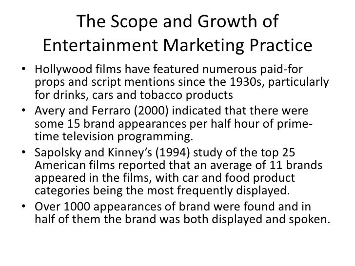 Entertainment Marketing