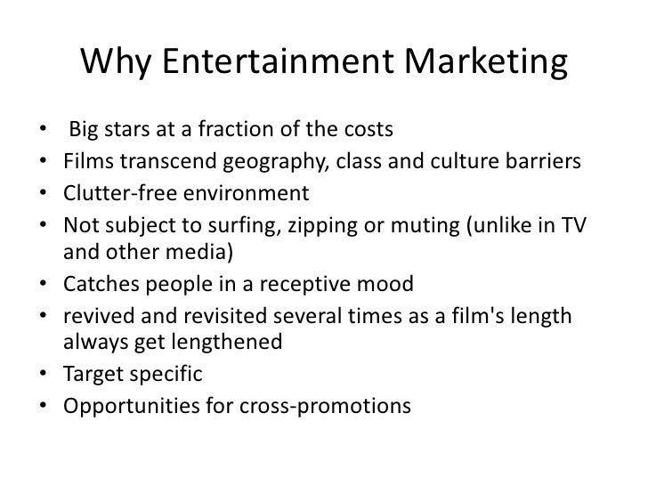 Entertainment Marketing