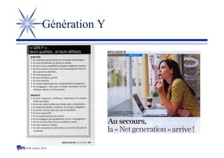 © M. Lebrun, 2010
Génération Y
 